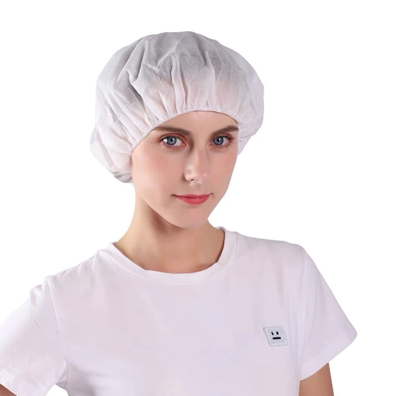 Non Woven Polyethylene Diposable Customized Hair Cover Bouffant Cap