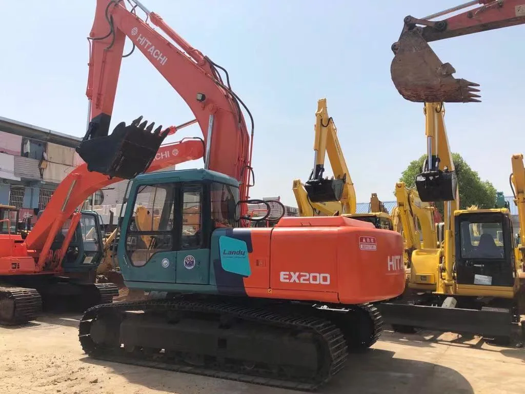 Komatsu Cateropillar Hitachi Used 21 20 30 Ton Second Hand Mining Machine Zaxis Ex200 Construction Machinery Equipment Crawler Excavators Sale Spare Parts