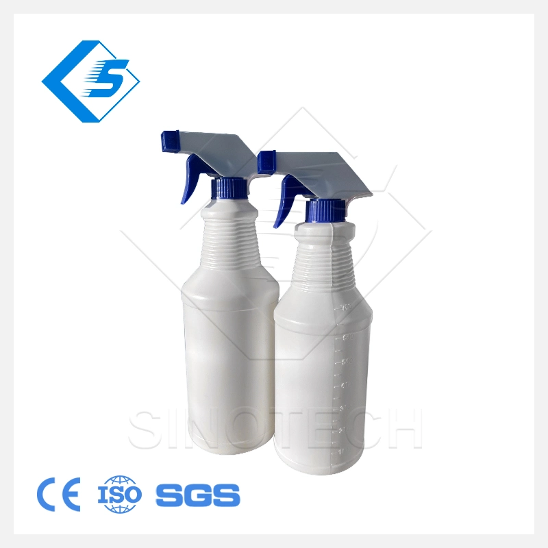 China Car Cleaning Disinfectant Household Customized 500ml Matte White PE Plastic Spray Bottle Blowing Molding Machine