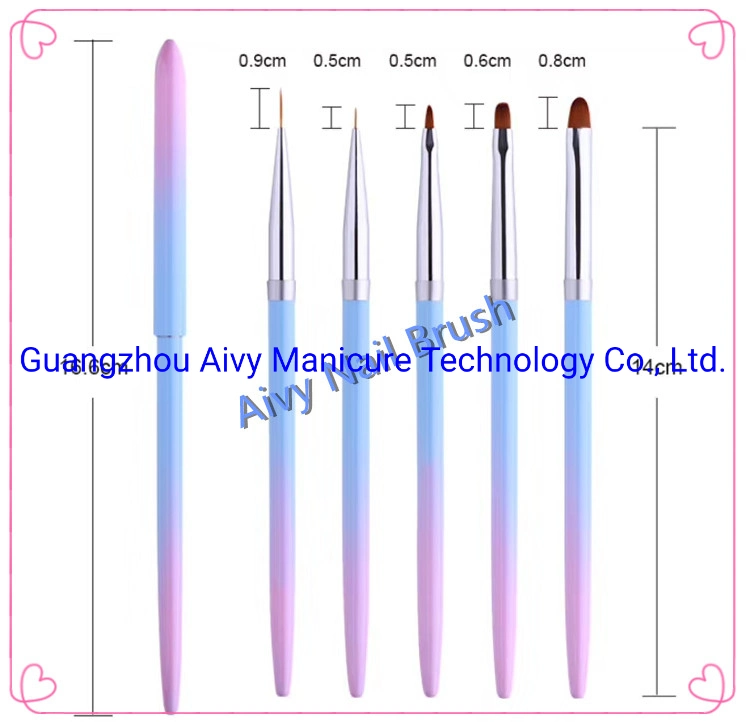 Wholesale/Supplier Shinny Color Beauty Salon Nail Polish Gel Brush