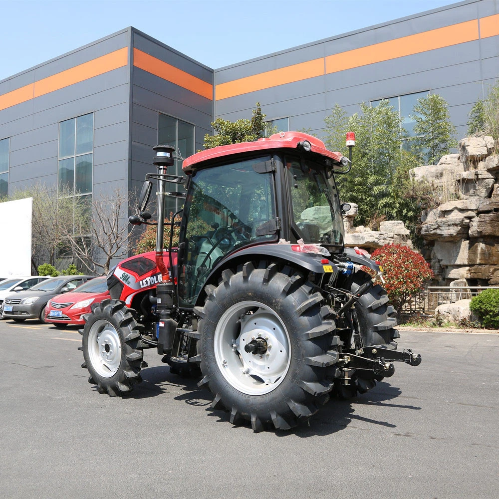 Prix d'usine bon marché 4X4 90 HP moteur 4 cylindres neuf Tracteurs à vendre