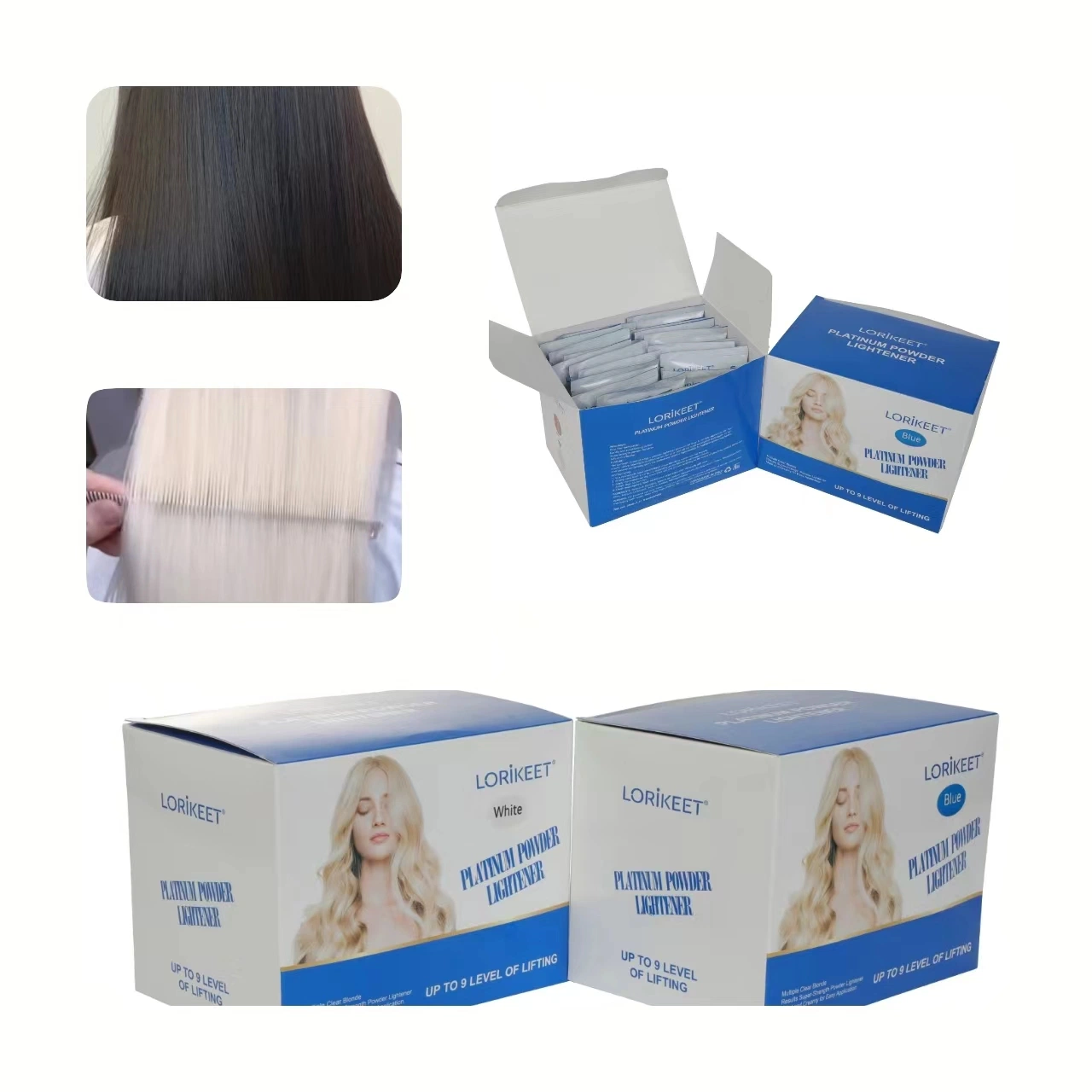 Private Label Hair Bleaching Powder Ammonia Free Green Bleach Powder