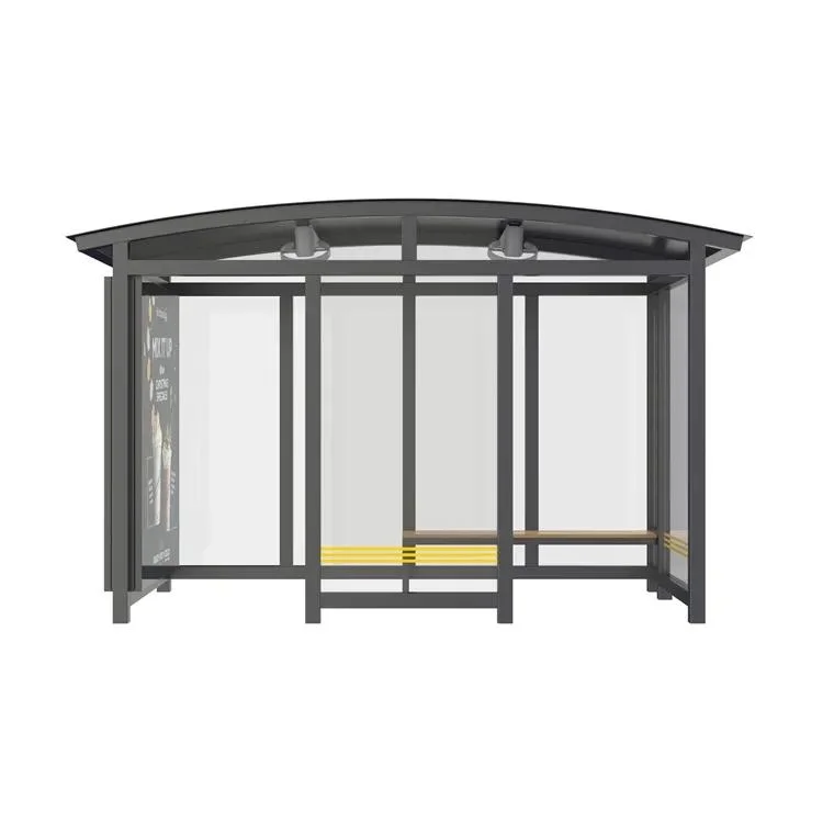 Venta al aire libre Metal Bus Stop Acero inoxidable Bus Shelter Fabricante