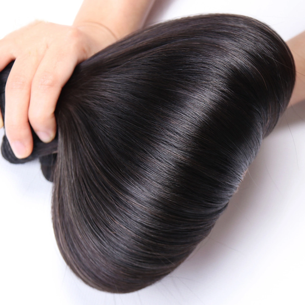 100% Human Virgin Wholesale/Supplier Natural Unprocessed Double Drawn Hair Wefts