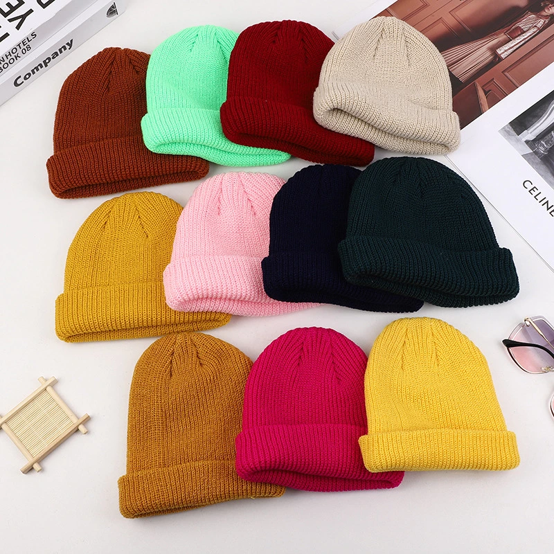 Unisex Knitted Beanie New Fashion Colorful Daily Lady Warm Cap
