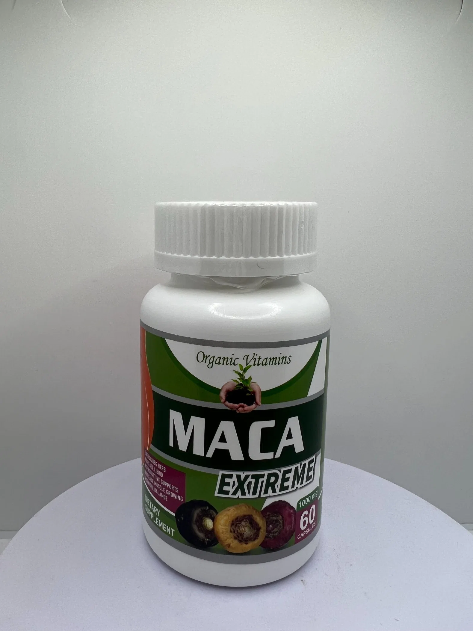 شعار خاص على الملصق مكافحة التعب Maca Extreme Men Vitality Supplements Capsule