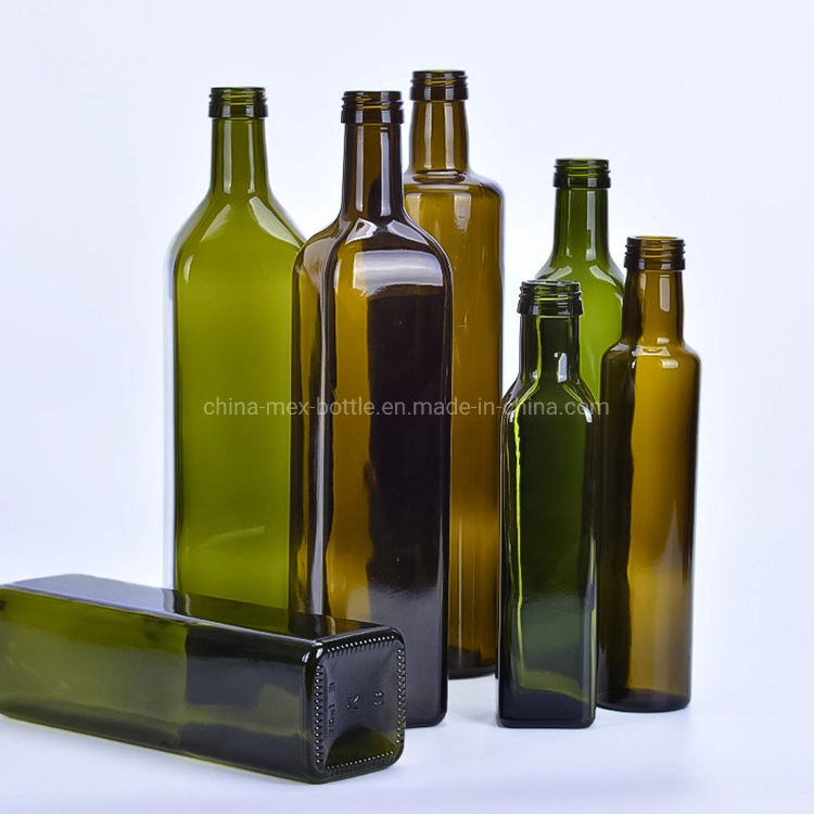 100ml 150ml 250ml 500ml 750ml 1000ml Square Glass Olive Oil Bottle