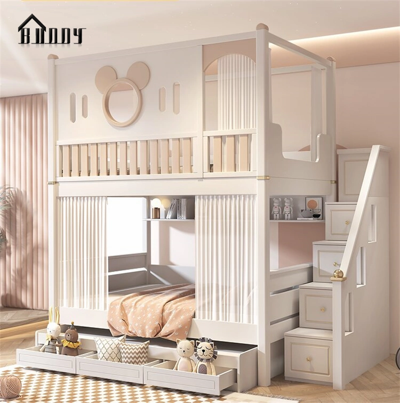 Kids Furniture Kid Bunk Bed Set for Kid Bed Room Wooden Kid Bed