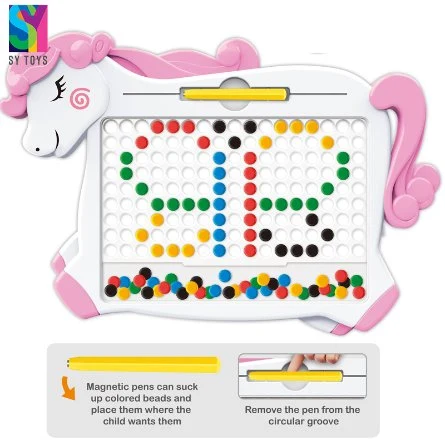 Sy Magpad DOT Educational Doodle Drawing Toys Learn Drawing Colorful Magnet Beads Board