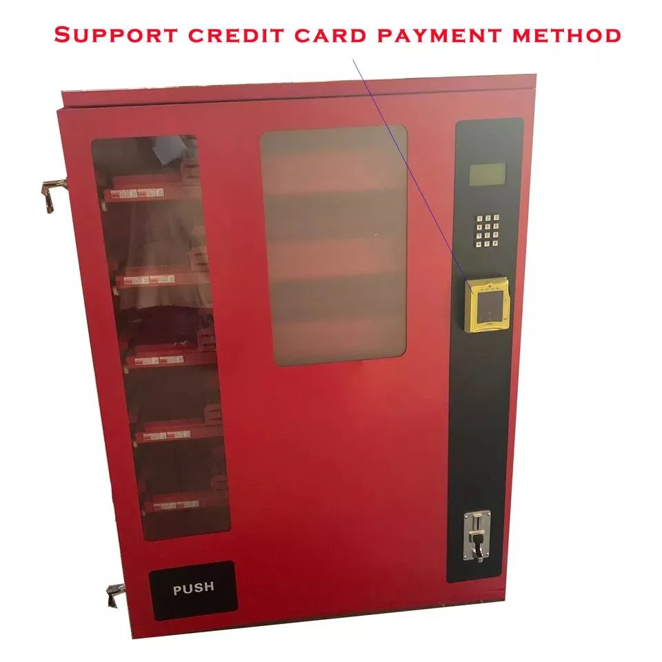 Food Dispenser Tcn Automatic Refrigerated Wending Price Coin Acceptor Smart Vending Machine