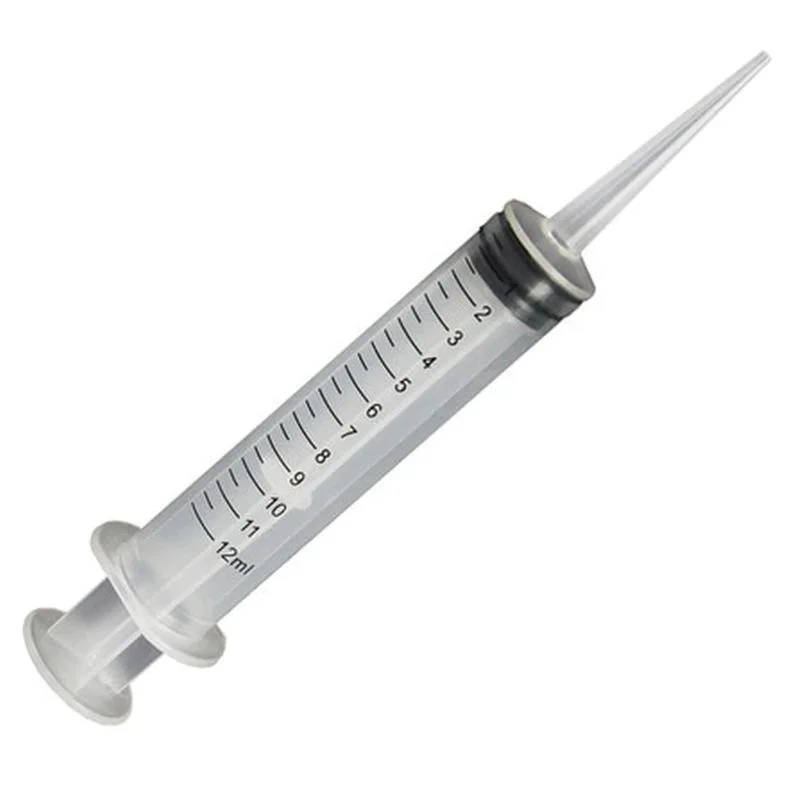 Sterile Irrigation Detal Plastic Syringe with Curved Tip or Catheter Tip 12ml