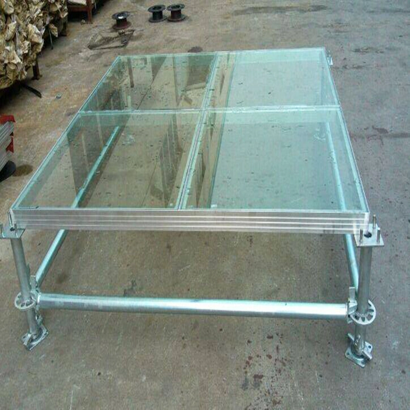 Aluminum Catwalk Floor Wedding Glass Moving Stage