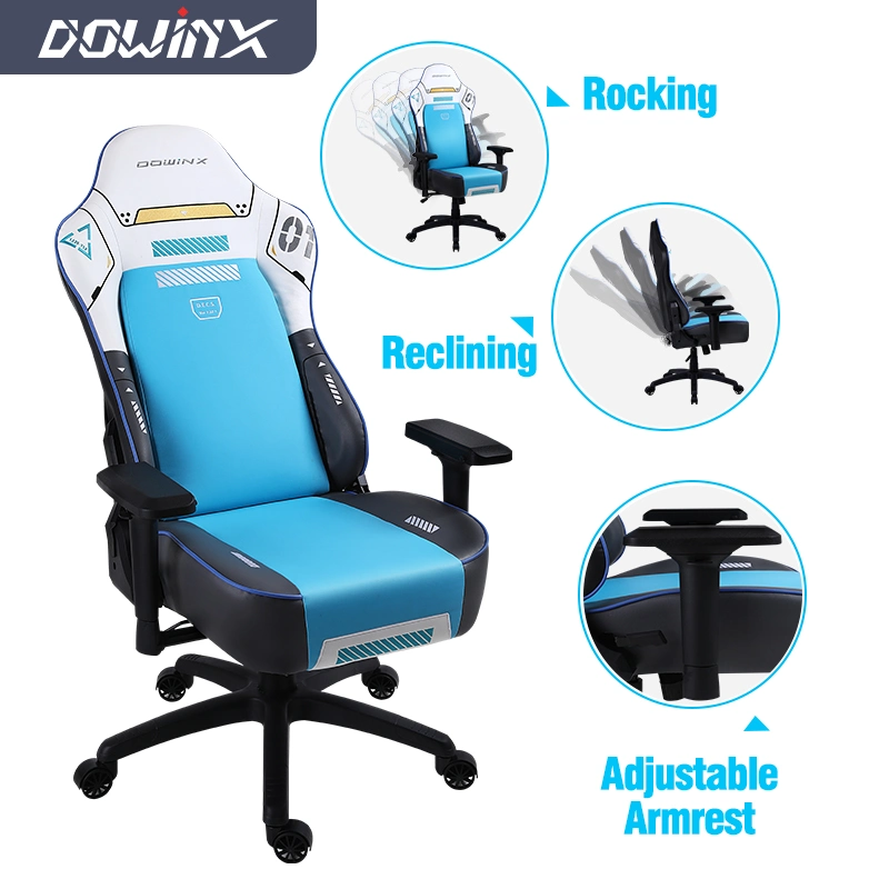 Fashionable PU Leather 90-180 Degree Backrest Adjustment Thickening Sponge Gaming Chair