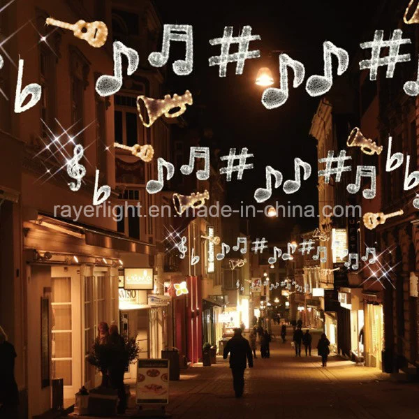 Window Decoration Musical Instruments Lighting Christmas/Festival Hanging Decorations LED Motif Light