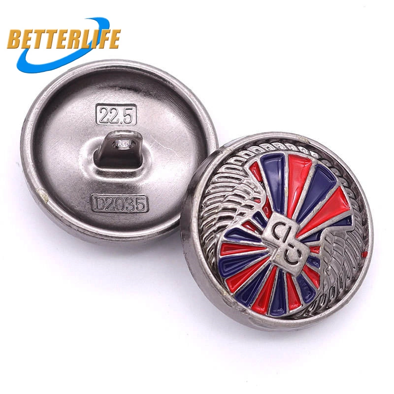 Designer Fancy Assorted Custom Zinc Alloy Metal Snap Western-Style Button for Clothing & Jeans with Woollen Round