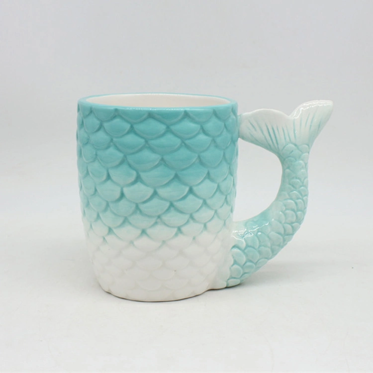 Oceano grossista Animal Mar 3D Caneca Ceramic Mermaid chávenas