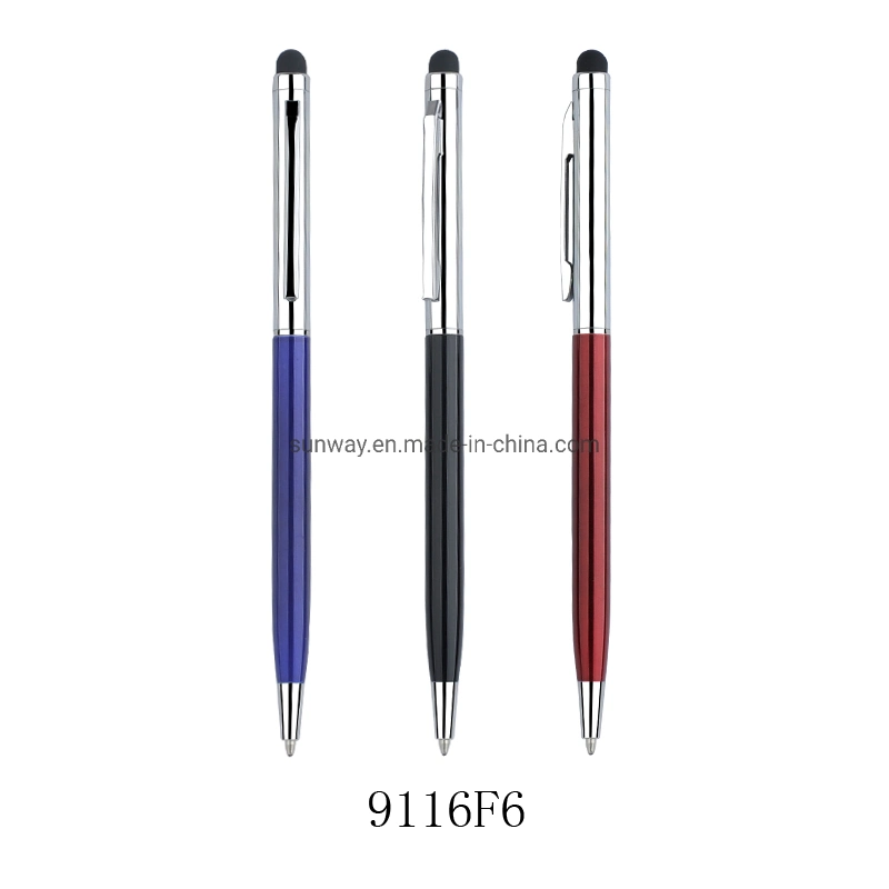 Hot Sale Hotel Cheap Promotional Logo Branded Metal Stylus Pen