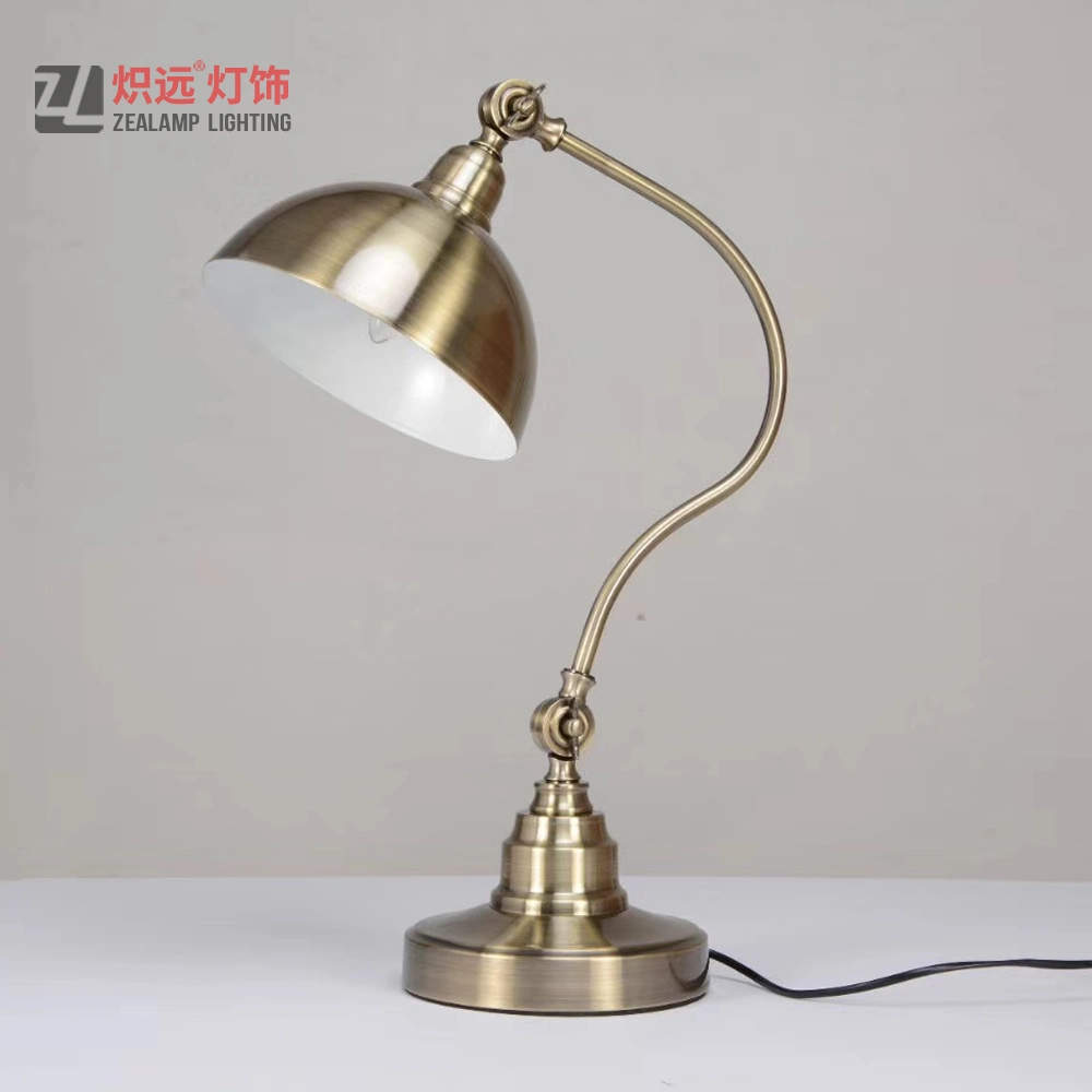 Portable Studying Adjustable Bedside Lamp Metal Table Lighting