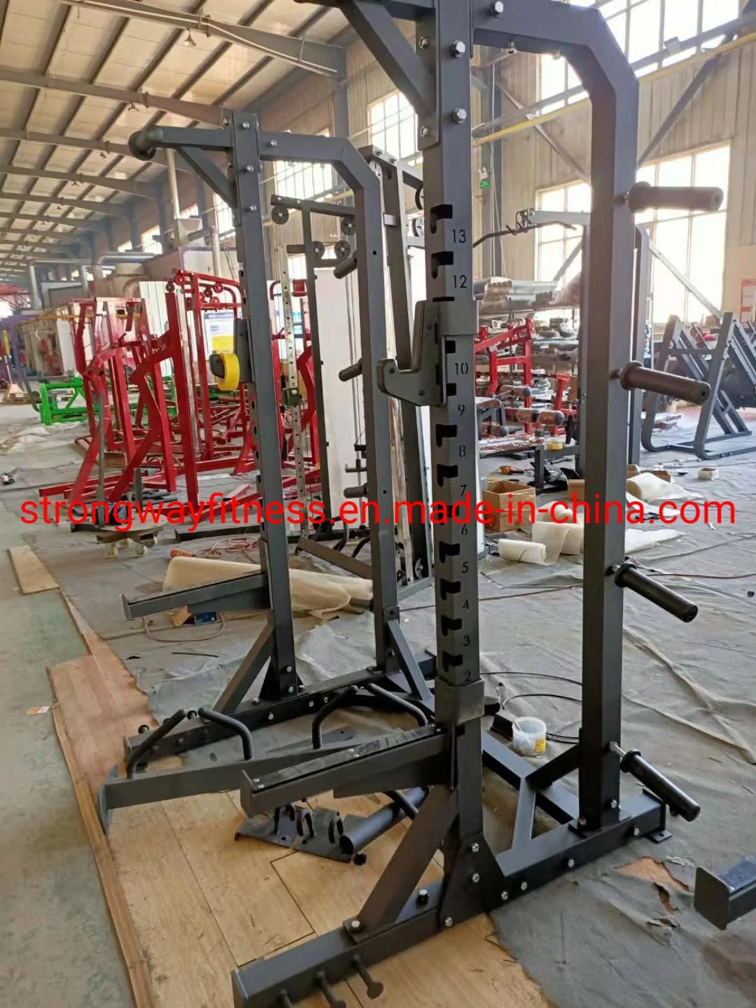 Máquina de construcción de cuerpo simple Squat Squat Rack