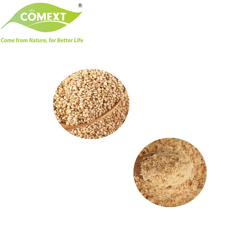 Comext Factory 100% Natural melhor preço amostra grátis Sesamin 5% - 90% Extrato vegetal extracto de semente preto Sesame em pó