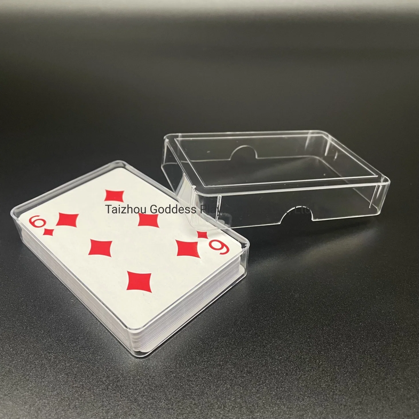 Premium Empty Plastic PS Playing Cards Box Container with Separate Cover for Club Entertainment Venues