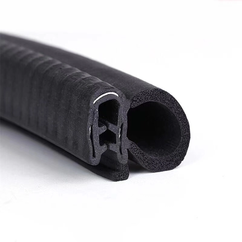 Solid Rubber Seal Gasket Profile Strip with Metal for Auto/Cabinet Door