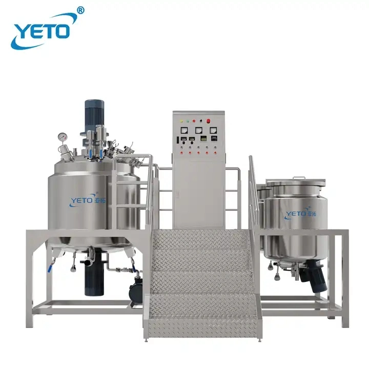 Pharmaceutical Emulsifying Mixer Machine Vacuum Emulsifier Mixer Homogenizer for Cosmetic Manufacture Vessel Plant