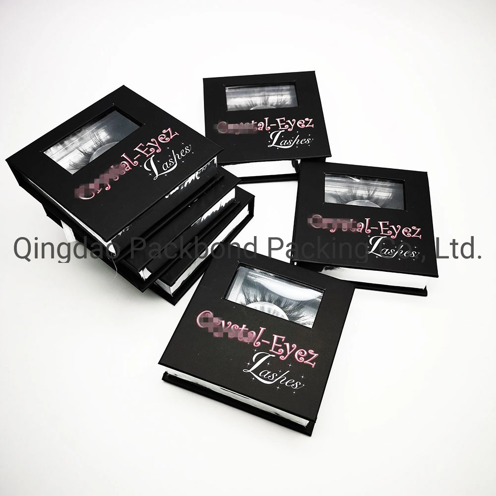 Square New Magnetic Closure Lashes Boxes Custom Mink Eyelash Box Packaging