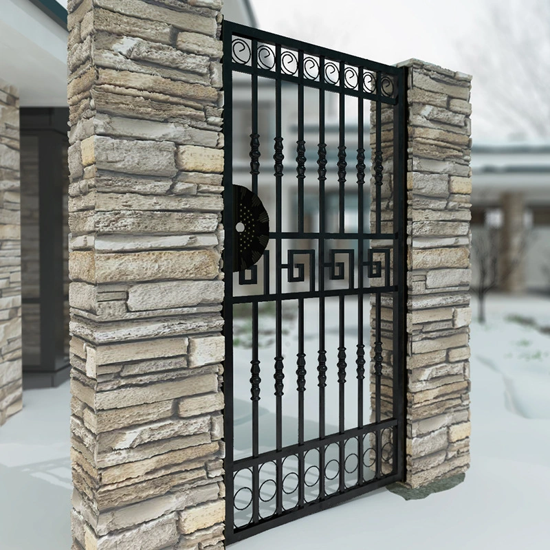 Custom Fabrication Gate Design Laser Cutting Iron Gate Aluminum Powder Coated Gate Garden Metal Fence