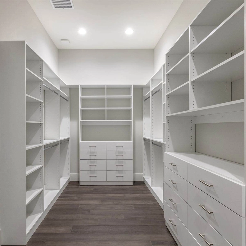 Modern White Lacquer Closet Cabinets Bedroom Furniture Walk in Wardrobes