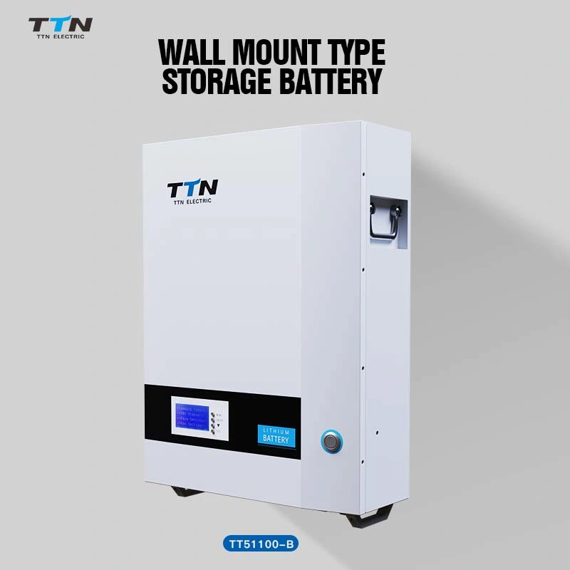 Ttn Wall Mount 4.8kwh, 5kwh, 5.12kwh, 9.6kwh, 10kwh Lithium Batteries