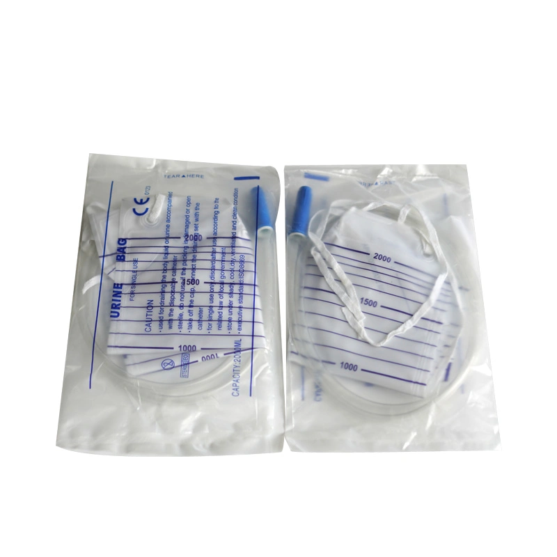 Medical Supply Disposable Adult 1000ml 2000ml Urine Drainage Bag System Urine Collector