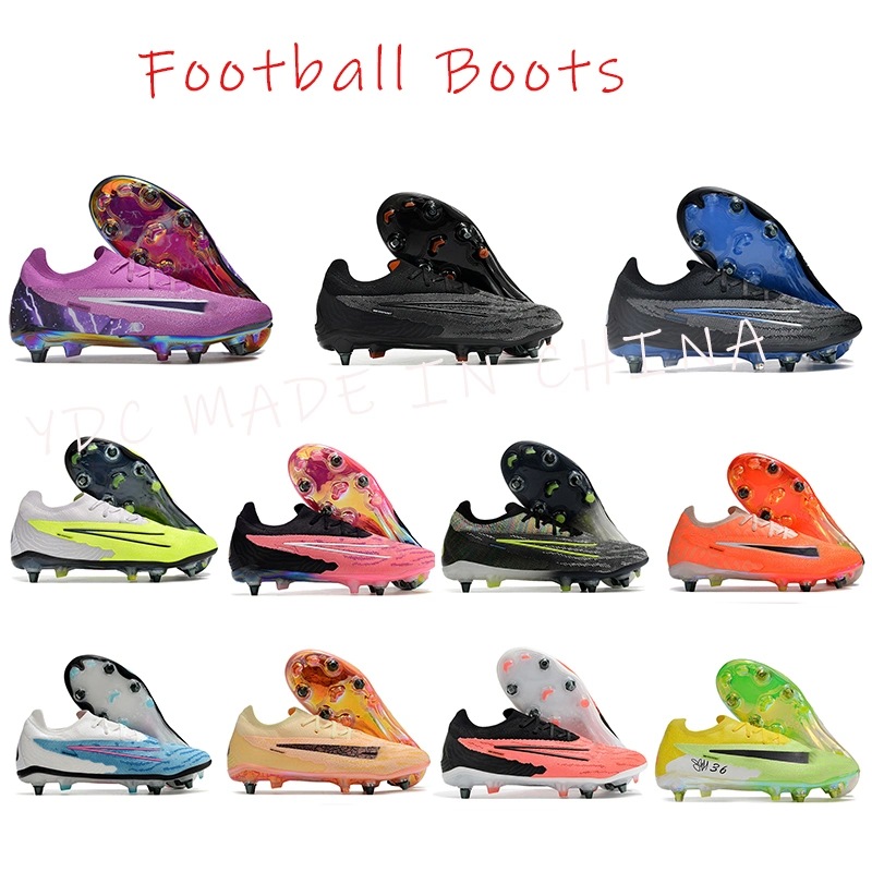 Mens Soccer Shoes Phantom Gx Elite Sg Soft Leather Comfortable Crampons 39-45