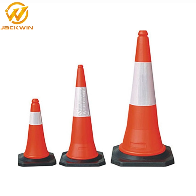 Heavy Duty 5kg Weight Orange Reflective Safety 1m PE Traffic Cone