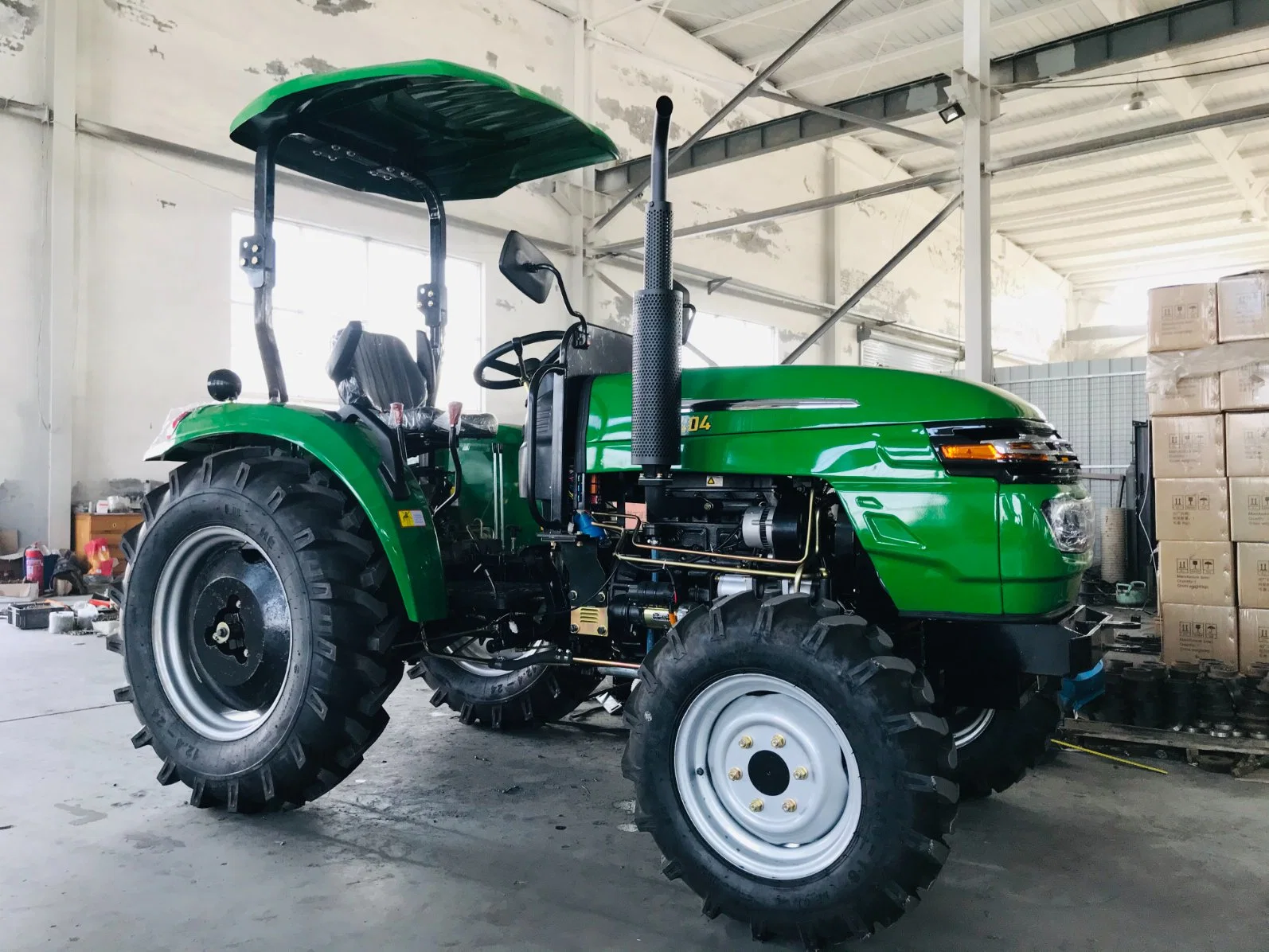 454 Farm Small Tractors with Power Tillers Agriculture Machine Like John Deere 4WD Wheel Mini Tractor with Rotary Cultivator Agricultural Machinery for Farm