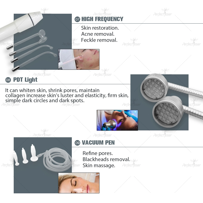 CE/FDA/RoHS Cuidado de oxígeno rodillo facial Terapia hidroterapia facial Belleza máquina facial Equipo
