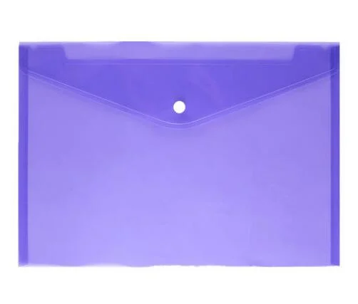 Custom Logo A4 Envelope File Folder with Snap Button