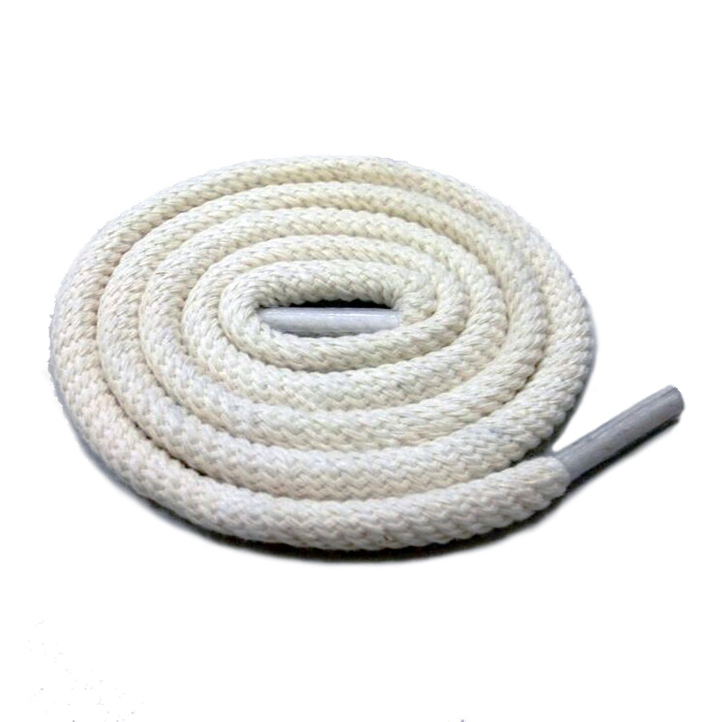 Custom Cotton Round Drawcord Thick Twisted Rope Shoelaces Shoe Lace String