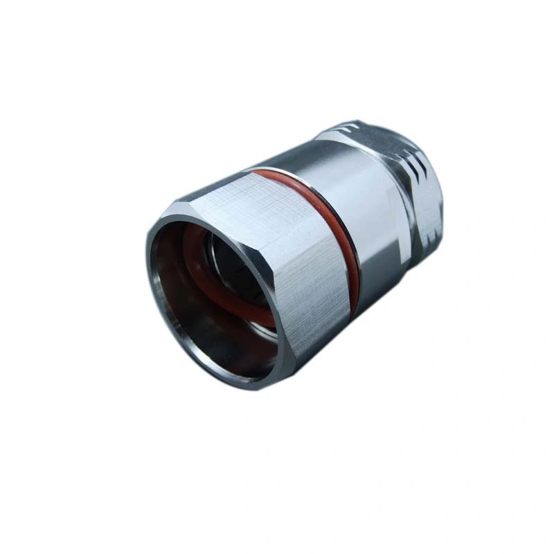 Conector de abrazadera macho RF coaxial 7/16 DIN para espuma de 7/8" Cable del alimentador (flexible)