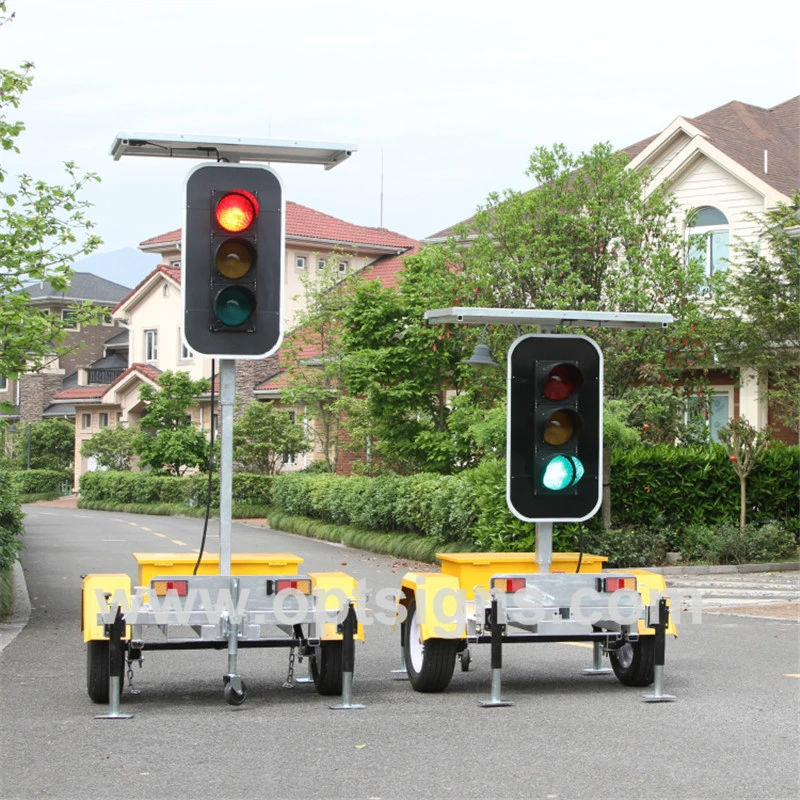 195101A Buy ODM Solar Power Trailer Mounted Roadway Safety 4 Way LED Traffic Light, LED Traffic Light