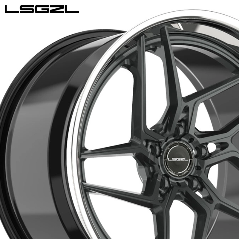 Forged Alloy Rim Custom 2 Piece 18 19 20 21 22 Inches 5X114.3 5X120 Passenger Car Replica Wheels