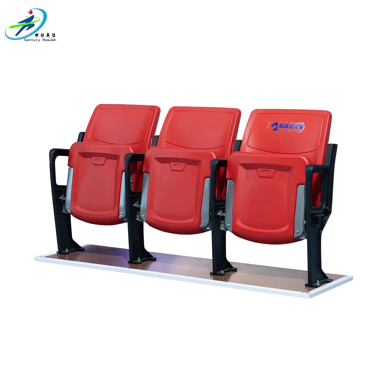 Cómoda sensación de estar sentado HDPE plegado plástico silla de estadio / asiento