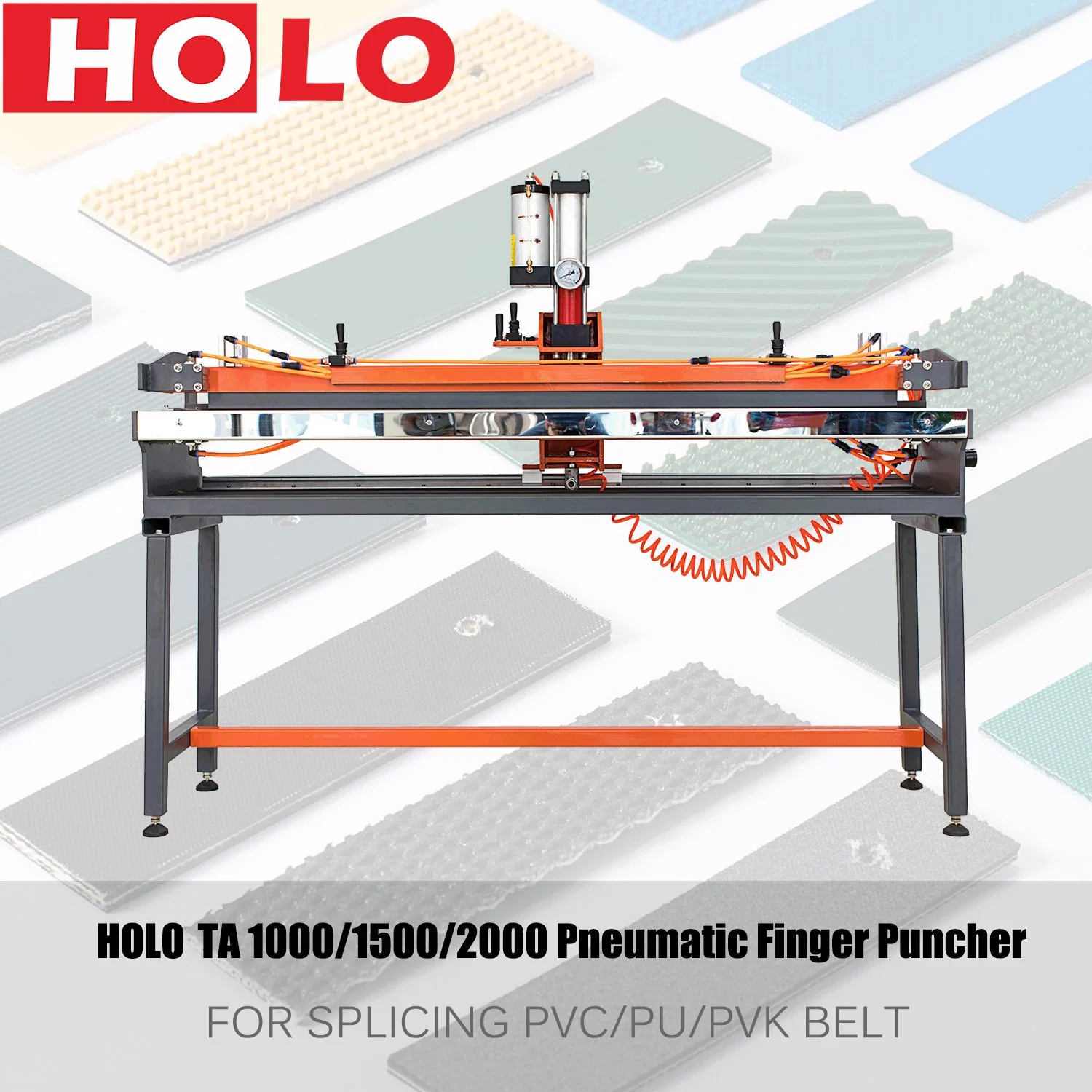 Holo Pneumatic Finger Puncher 1000mm Equipment for Conveyor Belt