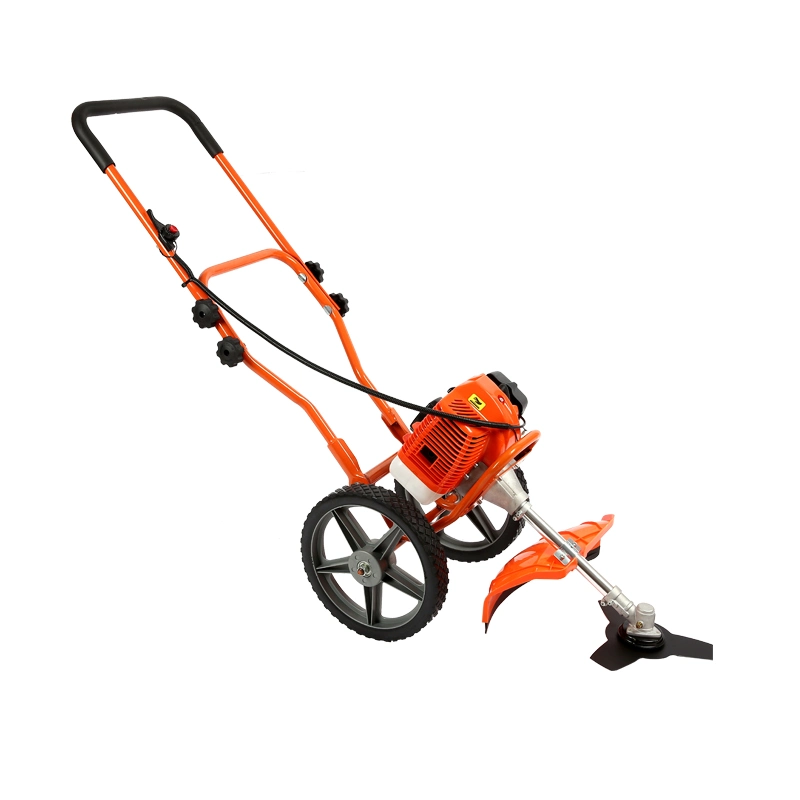 Um Wheeled Gasoline Hand Push Brush Cutter