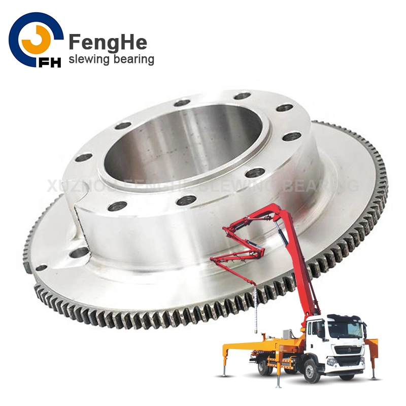 Single Row Four Point Contact Ball Slewing Bearing (HS) External Gear Used for Jib Crane