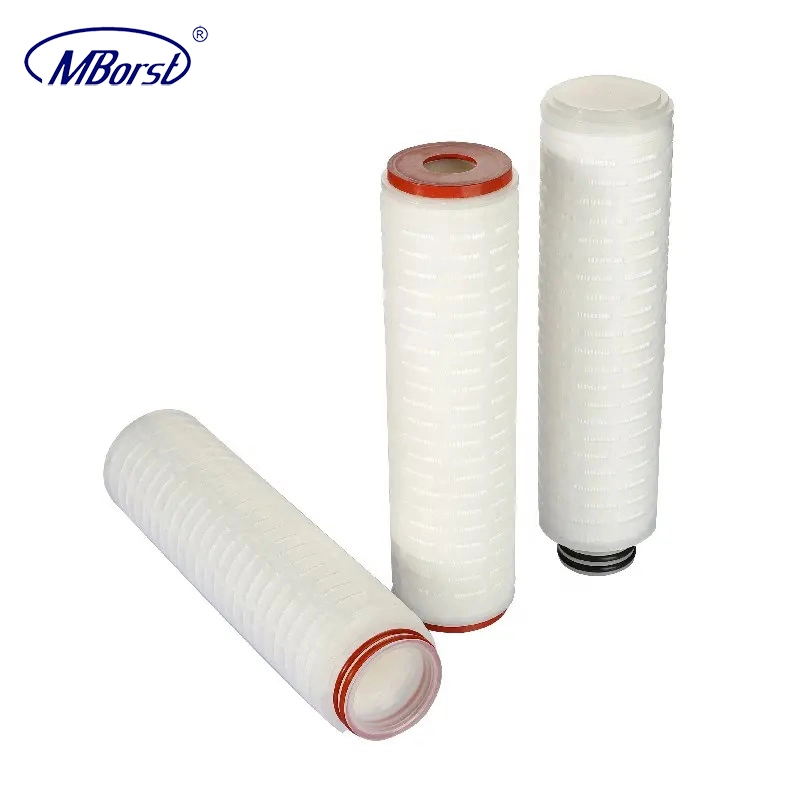 High quality/High cost performance Polypropylene PP 1/5/10 Micron Pleated Filter Cartridge for Wine/Beer/Food&Beverage Water Filtration Microelectronics Industry DOE Soe Fin 215