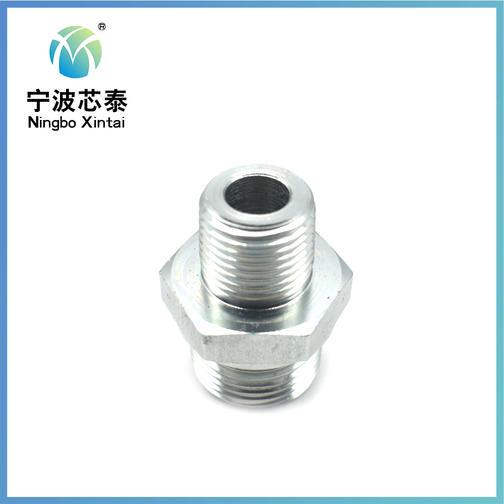 Customized Price OEM ODM, Factory Machining Aluminium Industrial Construction Machinery CNC Equipment Spare Turning Parts Hydraulic Hose Adapter