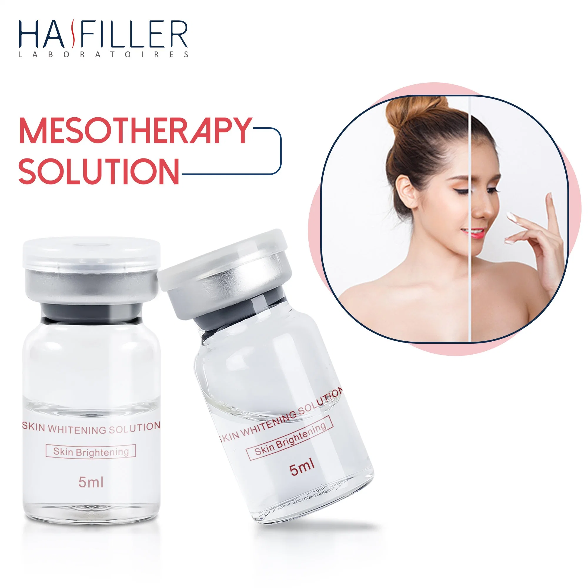 High quality/High cost performance  Reduces Malanin Sythesis Contain Vitamin C Moisturizing Skin Whitening Treatment Mesotherapy Solution