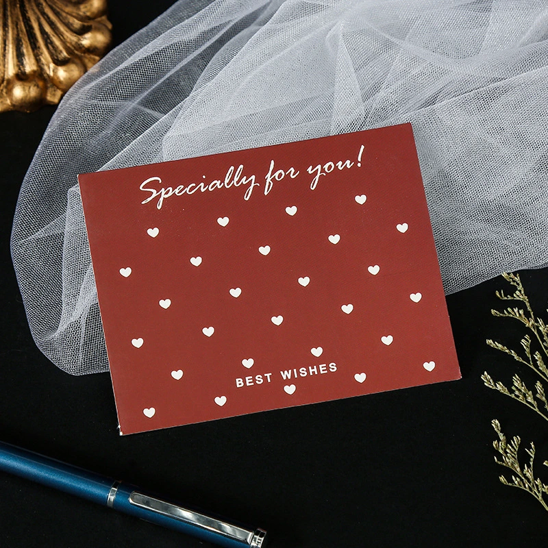 New Year Valentine&prime; S Day Carton Packaging Metal Card Thank You