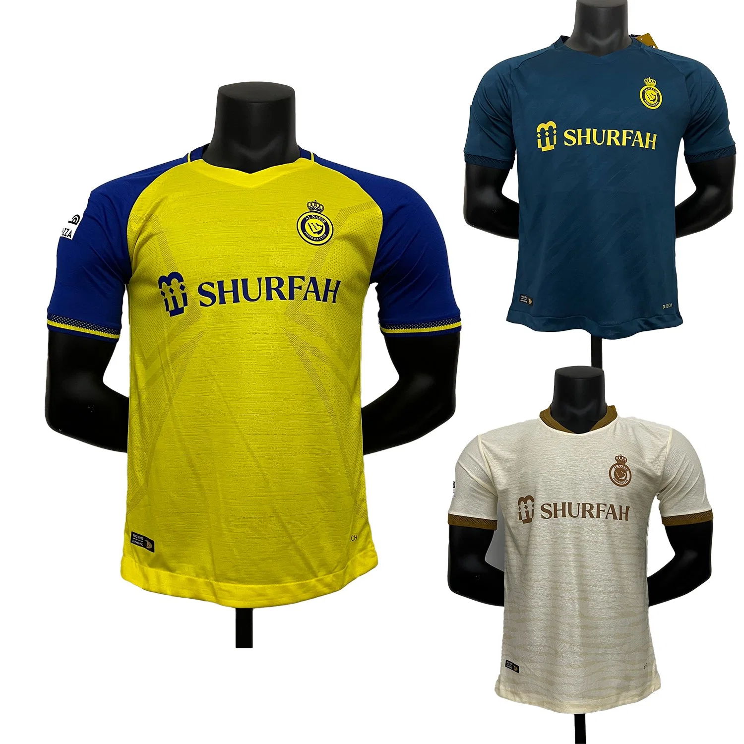 Hot Sale Men Football Shirt Riyadh Victory Home and Third Away Jersey Club Tops Summer Sporty Soccer T-Shirt Jerseys Wholesale/Supplier